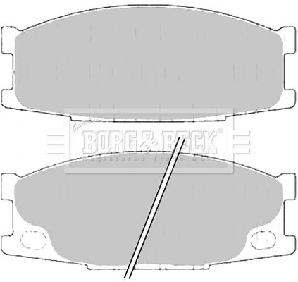 BORG & BECK Комплект тормозных колодок, дисковый тормоз BBP2193
